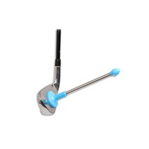 골프 스윙 궤도 교정 용품 스윙궤도 확인 스윙 방향표시 스틱 헤드정렬 하프스윙 연습, 블루