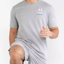 언더아머 남자 반팔티셔츠 가벼운 런닝티 트레이닝상의 스포츠반팔티 경량티 통기성 웨이트 스포츠웨어 여름 상의 회색