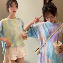 리더스 리더스 여성 페인팅 나염 스판 티셔츠 청바지코디 그라데이션 (5358057)