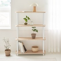 메종드꼼마 베스토 조립식 선반 600800 4단, 화이트