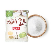 레시피솔트 볶은소금 재제염 천일염 정제염 베이킹재료 조미료 솔트 소금 하나베이킹푸드, 3kg, 1개