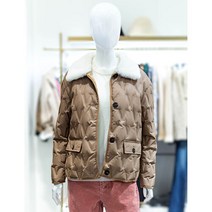 ab.f.z [ab.fz] 퍼카라 퀄팅 덕다운 가죽점퍼 (AFW4FF-08K)