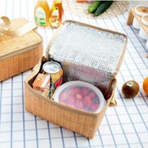 [우수제품] ^^&&^^ 라탄디자인 피크닉 아이스쿨러백 차량용아이스박스 소프트쿨러 보냉가방 쿨링백 보냉백, 단품, _선택_상품선택__