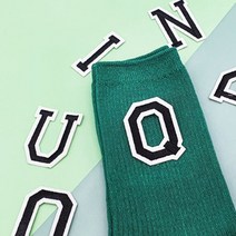 알파벳블랙 붙이는의류스티커 열접착식패치 티셔츠꾸미기, 1개
