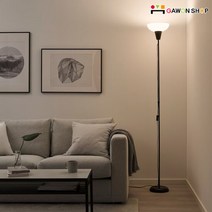 이케아 TAGARP 상향식 스탠드와 전구 2P세트/조명/플로어스탠드, 블랙 804.640.53/404.387.25