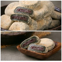 쑥떡 쑥개떡 1.8kg (약30개) 국산 찹쌀 콩고물 팥앙금이 듬뿍 든든한 식사 대용 회사간식
