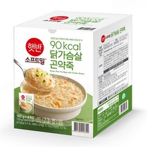햇반 소프트밀 닭가슴살 곤약죽 180G 4번들