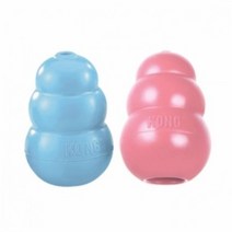 KONG 콩 퍼피 강아지 고무장난감, 핑크