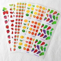 스티커펀 맛있는 과일 오로라 스티커(st128) 수박 CA052, 1개