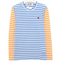 국내배송)꼼데가르송 P1T318 BLUE YELLOW 티셔츠