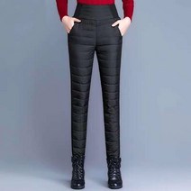 여성용 패딩바지 웰론충전재 겨울 방한 팬츠 허리밴딩 빅사이즈L221123019