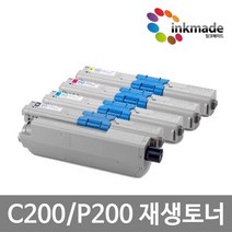 신도리코 P200 재생토너 P200dn P201dn P205cn P206dn C200 P200T5KK P200T5KC P200TKM P200TKY, 검정재생토너