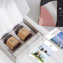 오월향 꿀 답례품 결혼 돌 잔치 160g*2개입 (패키지 박스/엽서 포함), 벌꿀+벌집