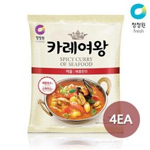 청정원 카레여왕 해물 108g x 4 151659
