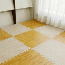 벽 천장 마감재 시트지 데코타일 부착 부드러운 나무 퍼즐 매트 아기 어린이 놀이 게임 운동 카펫 체육관 바닥 타일 부드러운 바닥 거품 매트 30x30cm, 상아와 빛, 15개 30x30cm