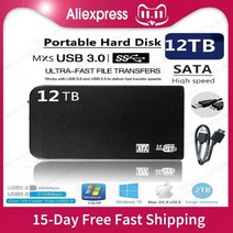 HDD 16 테라바이트 8 외장 솔리드 스테이트 드라이브 12 저장 장치 하드 컴퓨터 휴대용 USB3.0 SSD 모바일, 04 16TB-Black