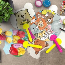 [핸즈스토어] 종이부채 모양 및 무지 10종 : 어린이 DIY 그리기 체험학습, 무지 종이부채, 10. 무지 종이부채 - 원형