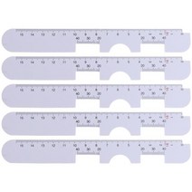 눈금자 거리 Pd 동공 도구 광학 측정 눈 측정기 안과 버니어 필수, [02] 5pcs