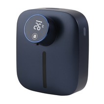 자동손세정기 욕실 디스펜서 XIAOMI-스마트 온도 디스플레이 USB 320ml 벽걸이 형 자동 비누 디스펜서 충전, 진한 파란색