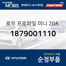 로우 프로파일 미니 20A 퓨즈 (1879001110) 현대모비스 부품몰 벨로스터 쏘나타YF 엑센트 제네시스