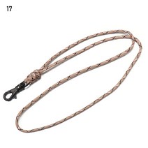 1PC 19 스타일 Paracord 키 체인 군사 꼰 나일론 끈 금속 삼각형 버클 고 강