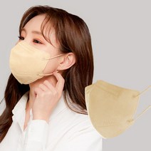 에어에이드 퍼스널컬러 2D 마스크 새부리형 대형, 5개입, 10매, 베이지