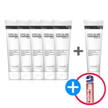 라끄시안 퍼펙트 올 케어 무불소 천연치약 (120gx5)  1 추가증정 (켄트칫솔1개증정), 1세트