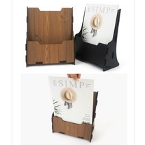 잡지 카탈로그 거치대 꽂이 보관함, 색상, 검정