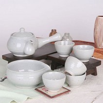 ANTW 고백자 무지 5인 다기세트(8p) 202330EA, 본상품선택