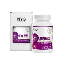 뉴일리 파이토젠 대두 이소플라본 캐나다 완제품 직수입 40대 50대 60대 여성 뼈건강에 도움을 줄 수 있음 1일1회1캡슐x2개월분, 500mg 60캡슐