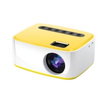 FX-MM 미니 무선 휴대전화 빔프로젝터 가정용 LED 작다 휴대하다 프로젝터 1080P 고선명 투영하다, 옐로우화이트