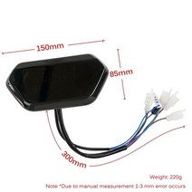 산악 전기 전동 자전거 전기 자전거 Lcd 디스플레이 36V 48V 60V 범용 속도계 배터리 상태 표시기 기능 72, 01 라이트 그레이