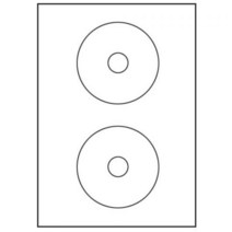 화이트 CD/DVD용 라벨지(118x41mm) A4 100매