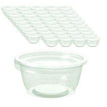 HCN 투명 소스통 50p + 뚜껑 50p, 50개입, 2세트