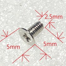 +자접시 미니볼트 2.5x5x5mm 니켈도금 10개, 1개