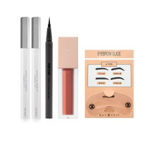 메이시크 3D 핑거팁 타투 아이브로우 틴트 2p + 샤프핏 이지 펜라이너 + 블러리즘 베이크 틴트 + 아이브로우 가이드 세트, 7세트, 다크브라운(브로우)/딥블랙(라이너)/탠저링푸딩(틴트)
