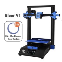 TWOTREES 3D 프린터 BLUER V2 풀 메탈 프레임 고정밀 DIY 키트 유리 플랫폼 이력서 인쇄 필라멘트 센서 BMG 압출기, 체코|Bluer V1|EU
