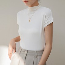 Zebeer 여성용 코튼 슬림 반팔 티셔츠