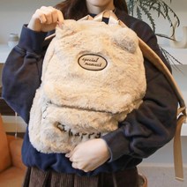귀여운백팩 강아지가방 복슬복슬 패션 인싸 책가방