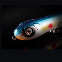 (낚시무사)스네이크 탑워터 4인치 스틱베이트 레틀장착 펜슬베이트 하드베이트, 컬러3