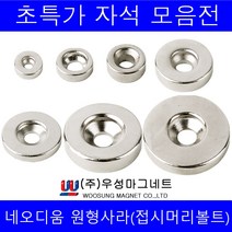 주)우성마그네트 강력 네오디움 자석 원형 사각 사라 링, 원형사라자석40mm×(12.5×6.5)×10mm