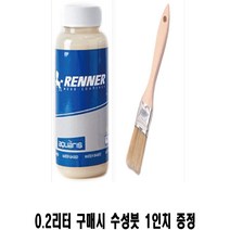 [RENNER] 레너바니쉬(무광 반광 유광)실내용바니쉬 200ml (수성붓 증정), 유광
