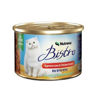 비스트로 고양이용 흰살참치와 닭안심 캔, 생선, 160g, 7개입