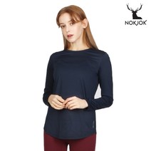 녹족 요가복 필라테스복 케이트 긴팔티 딥네이비