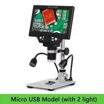 USB현미경 1200 현미경 7 12 11200 디지털 전자 삼안 연속 확, 02 US Plug, 03 Micro USB 2 light
