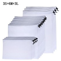 12pcs 재사용 가능한 로프 메쉬 생산 가방 식료품 쇼핑을위한 빨 수있는 스토리지 과일 야채 완구 Sundries Organizer Storage