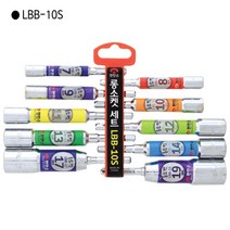 [10PCS] 편한손 국산 롱소켓 LBB-10S 규격7 8 9 10 11 12 13 14 17 19mm 비트소켓 육각소켓