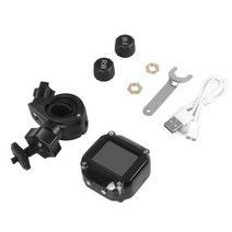 CODASHTPMS 오토바이 타이어 압력 센서 모터 TMPS 타이어 압력 모니터링 시스템 방수 2 륜 타이어 외부 센서, Motorcycle TPMS