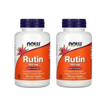 나우 푸드 루틴 셀 디펜스 450mg 베지 캡슐 100개입 2개 Rutin, 1개, 기본