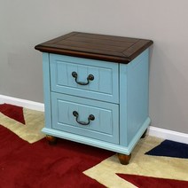 북유럽 인테리어 침대 거실 협탁 사이드 테이블 캘리포니아 호텔 아메리칸 컨트리 원목 등장 지중해식 통나무 침대 머리장 침실 작은 침대장, 01 조립하다., 17 색칠과 발색을 병행하다.54센티미터（54*39*5